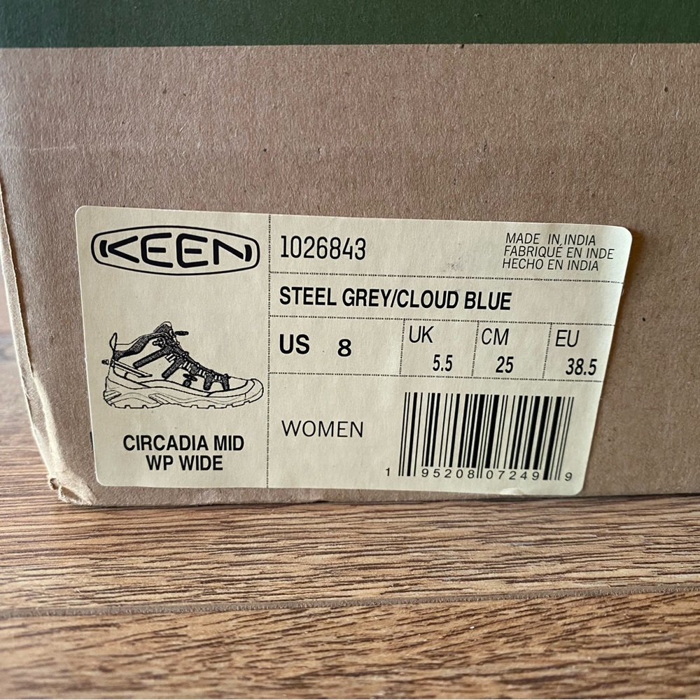 KEEN Women's Athletic Shoes - Steel Grey and Cloud Blue